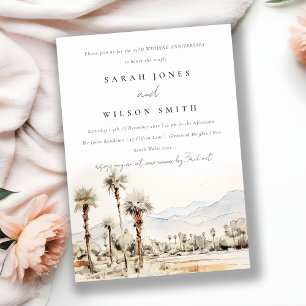 Palm Springs California Wedding Jubiläum Einladung
