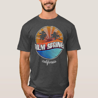Palm Springs    CaliforniaRetro Palme Tree T-Shirt
