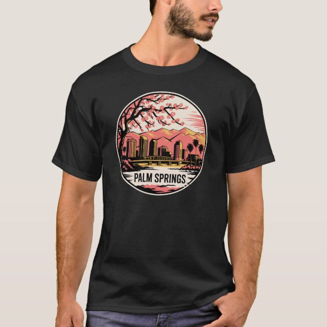 Palm Springs City California USA T-Shirt (Vorderseite)
