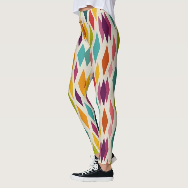 Palm Springs Diamonds Midjahrhundert Modernes Must Leggings (Links)