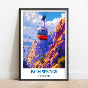 Palm Springs Druck - Palm Springs Aerial Tramway  Poster