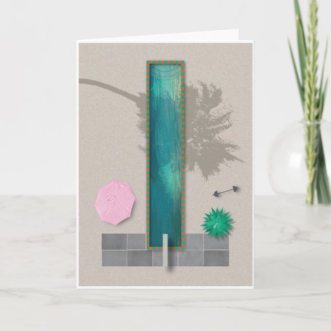 Palm Springs Festivus Feiertagskarte (Vorderseite)