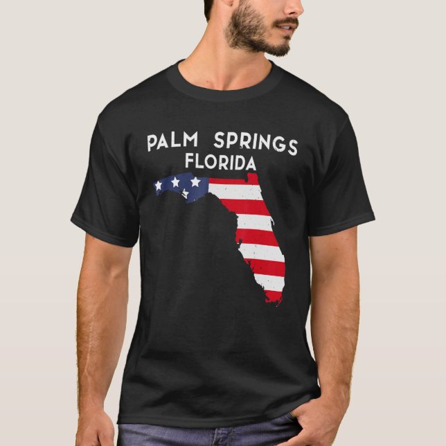 Palm Springs Florida USA Staat America Travel Flor T-Shirt (Vorderseite)