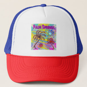 Palm Springs Happy and Hope Hat Truckerkappe