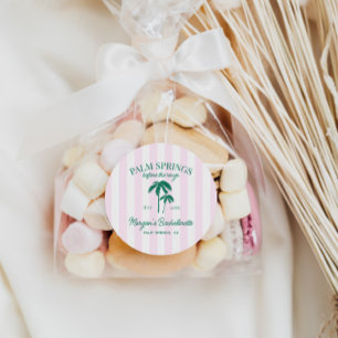 Palm Springs Junggesellinnenabschied Runder Aufkleber