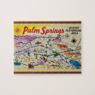 Palm Springs Kalifornien 8x10 Kartenpuzzle Puzzle