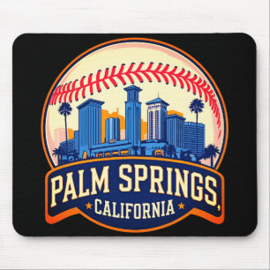 Palm Springs Kalifornien Baseball City Skyline Mousepad