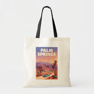 Palm Springs Kalifornien Illustration Reise Kunst Tragetasche