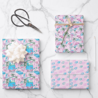 Palm Springs Kalifornien Inspiriert Mitte des Jahr Geschenkpapier Set