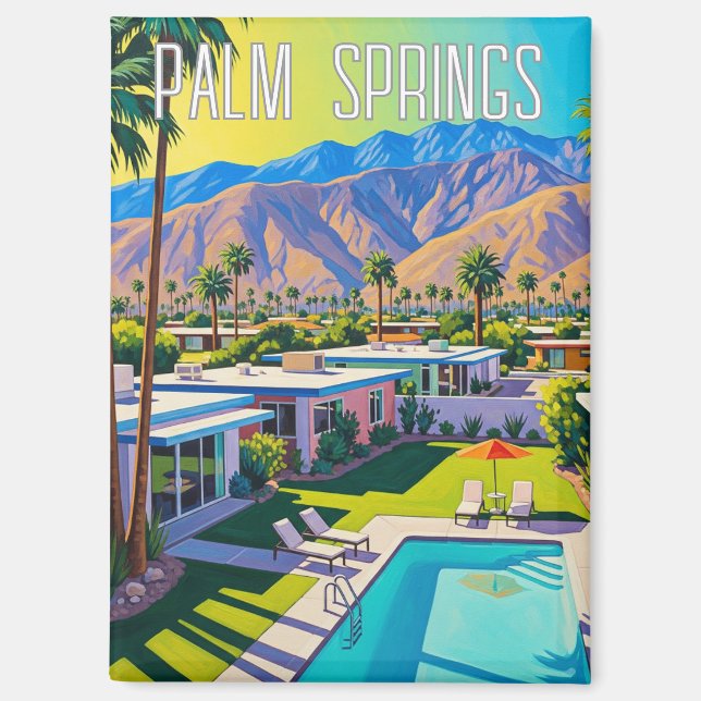 Palm Springs Kalifornien Magnet (Vorderseite)