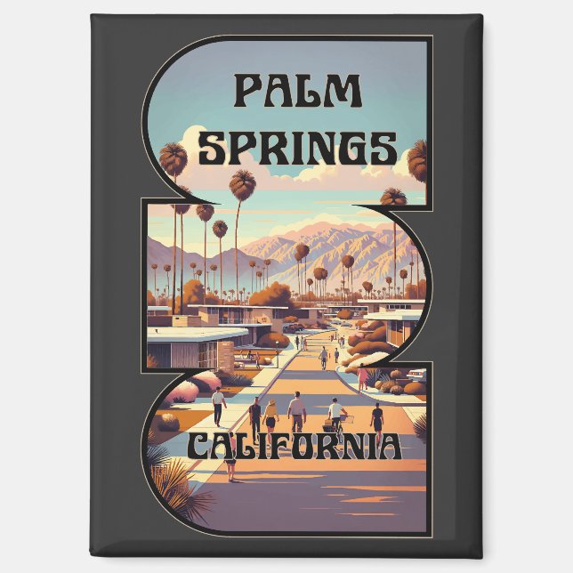 Palm Springs, Kalifornien Magnet (Vorderseite)