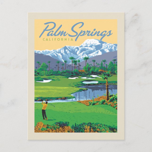 Palm Springs, Kalifornien Postkarte (Vorderseite)