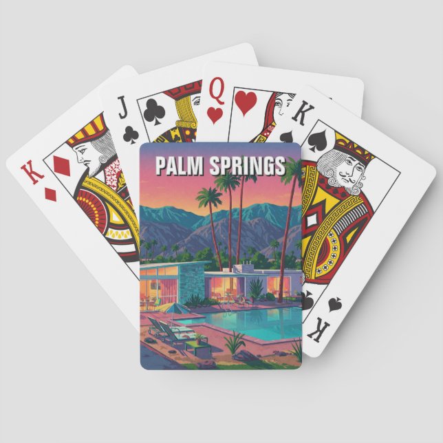 Palm Springs Kalifornien Spielkarten (Rückseite)