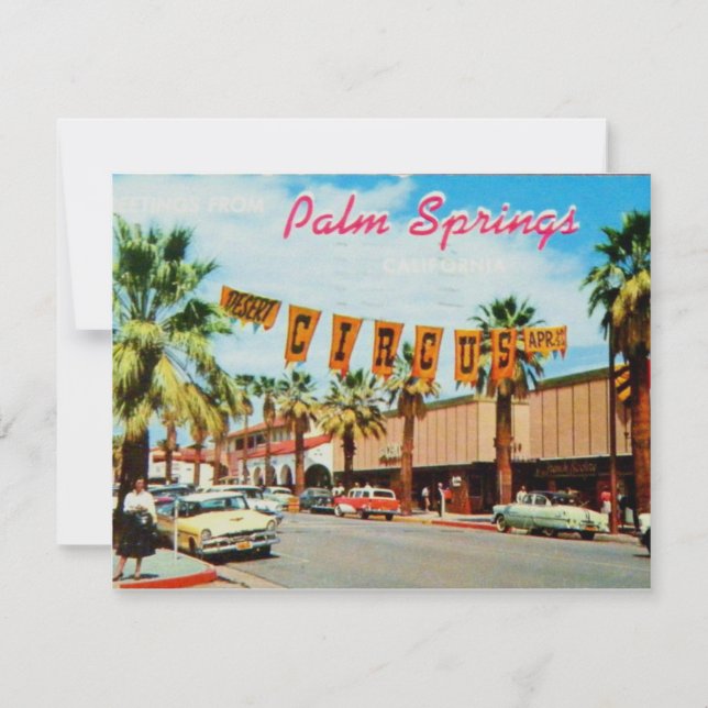 Palm Springs, Kalifornien Vintag (Vorderseite)