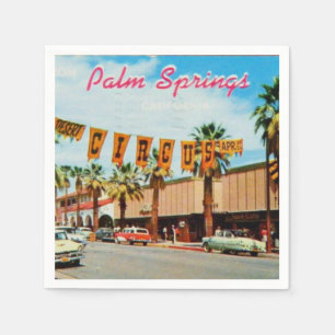 Palm Springs, Kalifornien, Vintag, Serviette