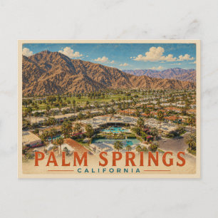 Palm Springs Kalifornien Vintage Reise Postkarte
