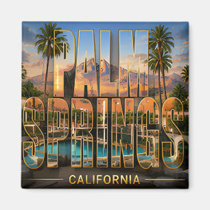 Palm Springs Kalifornien Wüsten-Reiseerinnerungen Magnet