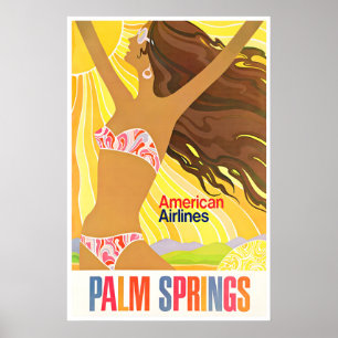 Palm Springs Kunst Kalifornien Druck Amerikanisch Poster