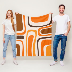 Palm Springs Mitte des Jahrhunderts Modernes Abstr Fleecedecke