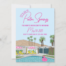 Palm Springs Mod Einladung Template