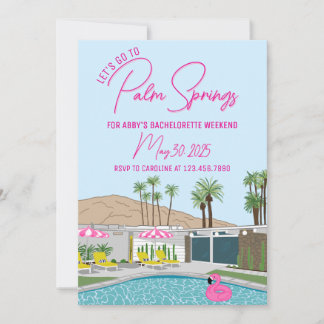Palm Springs Mod Einladung Template