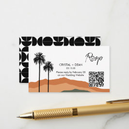 Palm Springs Moderne UAwg Umschließkarte Bräune/Ol Begleitkarte