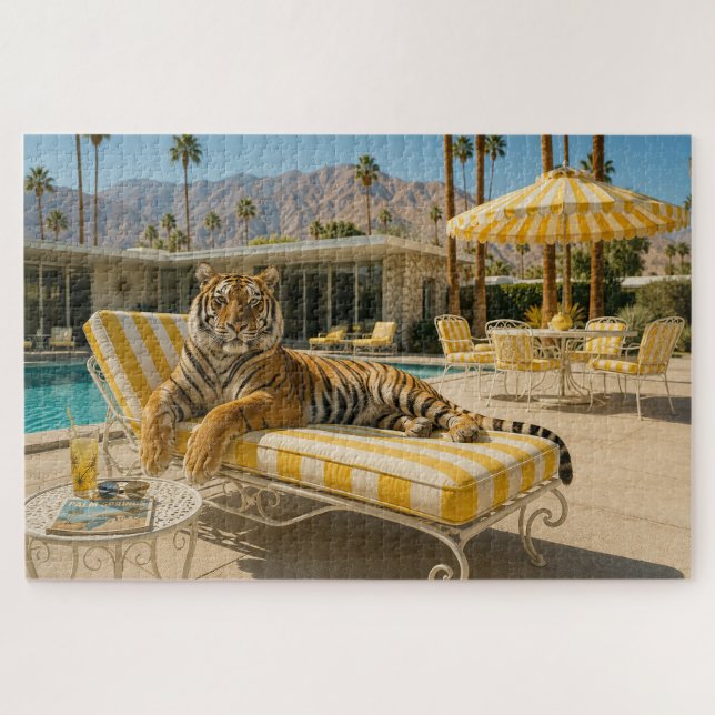 Palm Springs Pool Tiger Puzzle (Horizontal)