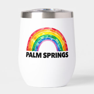 Palm Springs Pride Regenbogen Schrift LGBTQ Schwul