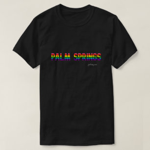 Palm Springs Pride T - Shirt   Regenbogenflagge