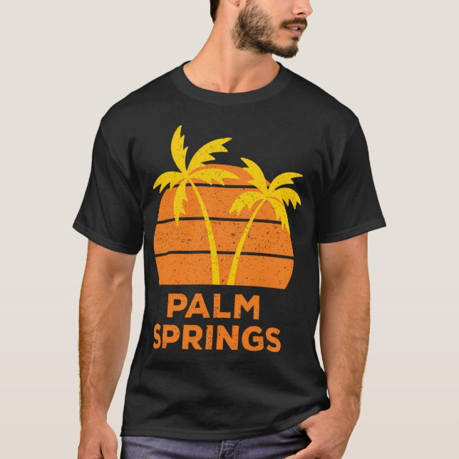 Palm Springs Retro T-Shirt (Vorderseite)