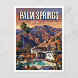 Palm Springs San Jacinto Mountain View Kalifornien Postkarte