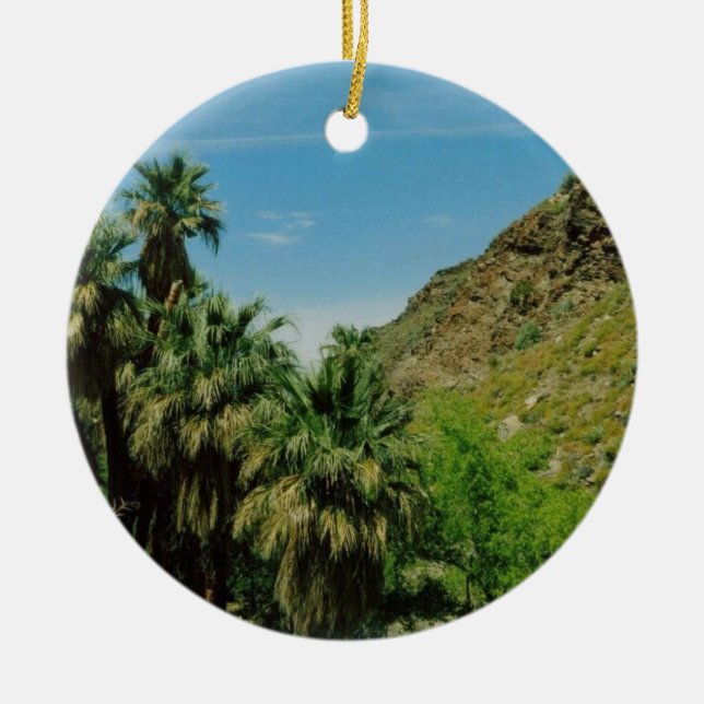 Palm Springs-Szene Keramikornament (Vorne)