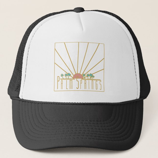 Palm Springs Trucker Hat Truckerkappe (Vorderseite)