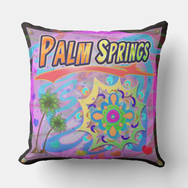 Palm Springs True Progress Pillow Kissen (Vorderseite)