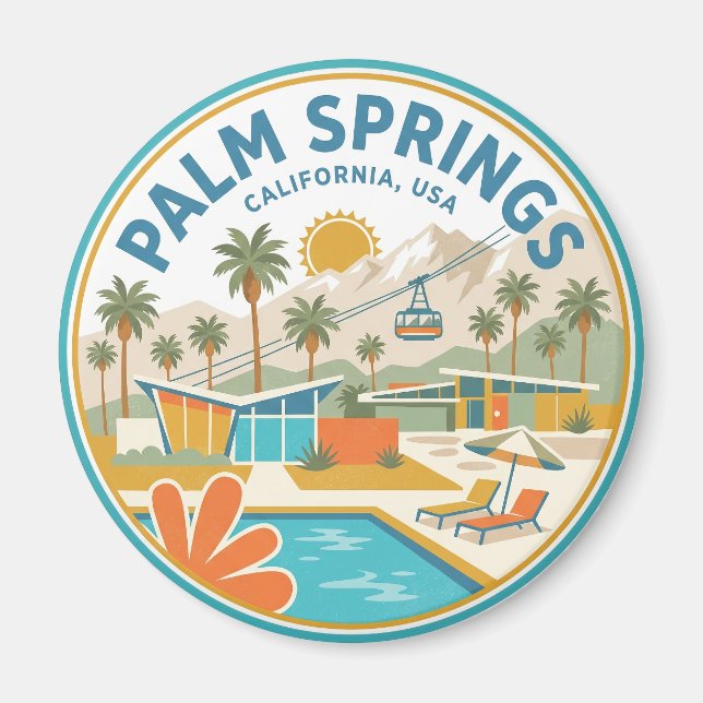 Palm Springs USA Magnet (Vorne)