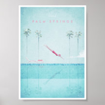 Palm Springs Vintage Travel Poster