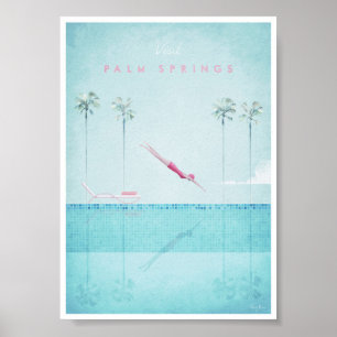 Palm Springs Vintage Travel Poster