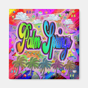 Palm Springs Vista Express Magnet