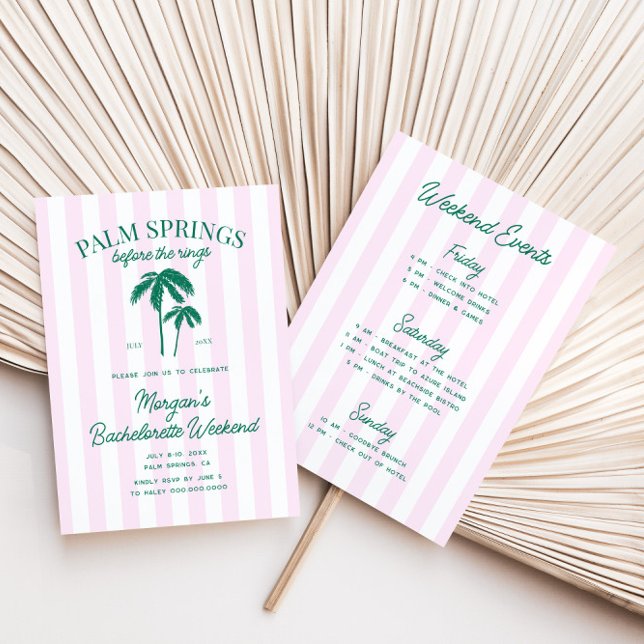 Palm Springs vor dem Rings Bachelorette Einladung (Von Creator hochgeladen)