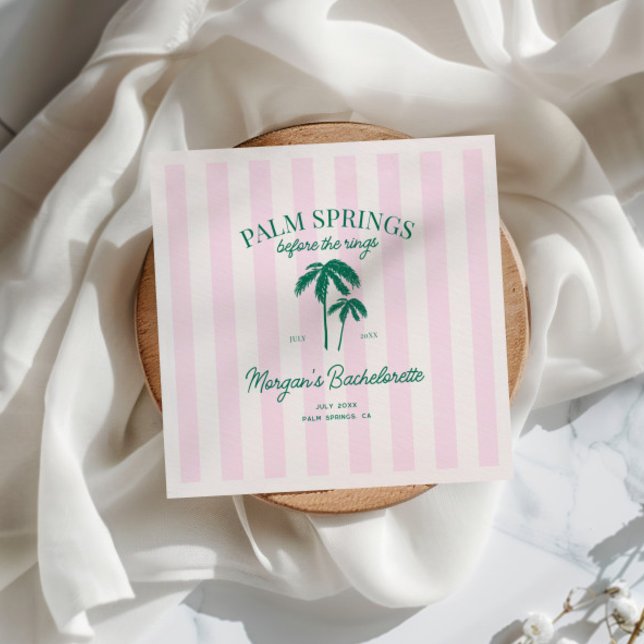 Palm Springs vor dem Rings Bachelorette Serviette (Von Creator hochgeladen)