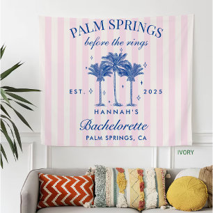 Palm Springs vor dem Rings Blue Bachelorette Fleecedecke