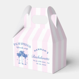 Palm Springs vor dem Rings Blue Bachelorette Geschenkschachtel