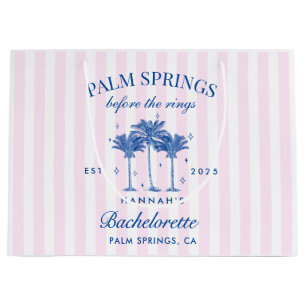 Palm Springs vor dem Rings Blue Bachelorette Große Geschenktüte