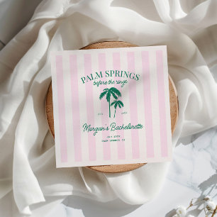 Palm Springs vor den Ringen Junggesellinnenabschie Serviette