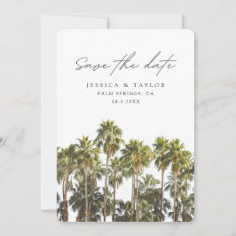 Palm Springs Wedding Save the Date Einladung
