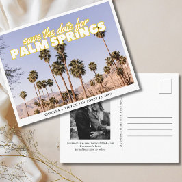 Palm Springs Wedding Save the Date Postcard Postkarte