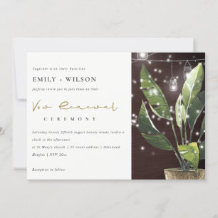 PALM STARRY NIGHT MASON JAR VOW RENEWITE INVITE DANKESKARTE