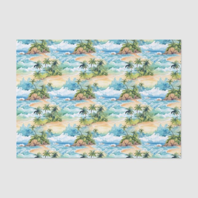 Palm Summer Tissue Paper Seidenpapier (Vorderseite)