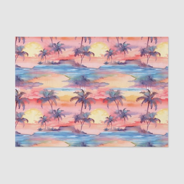 Palm Summer Tissue Paper Seidenpapier (Vorderseite)