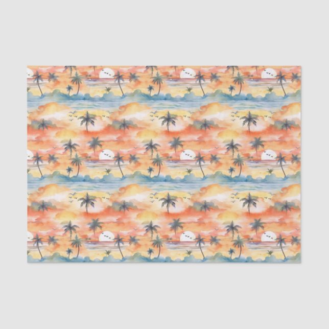 Palm Summer Tissue Paper Seidenpapier (Vorderseite)